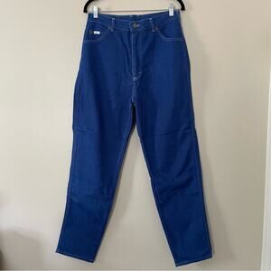 Vintage 80s Deadstock Lee Relaxed Riders High Waist Jeans Pepper Stretch Blue